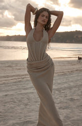 Neeka Maxi Dress - Beige