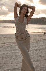 Neeka Maxi Dress - Beige