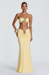 Sonny Maxi Skirt - Lemon