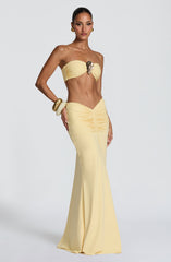 Sonny Maxi Skirt - Lemon