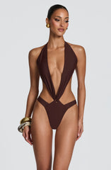 Stella Swimsuit - Plum Brown