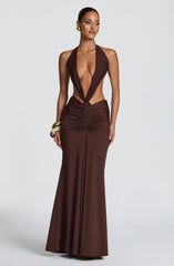 Sonny Maxi Skirt - Plum Brown