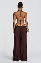 Soleil Pants - Plum Brown