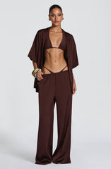 Soleil Shirt - Plum Brown