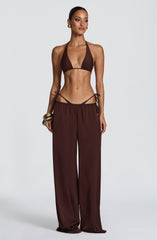 Soleil Pants - Plum Brown