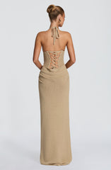 Neeka Maxi Dress - Beige