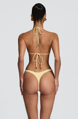 Suki Triangle Bikini Top - Lemon