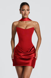 Maggie Mini Dress - Red