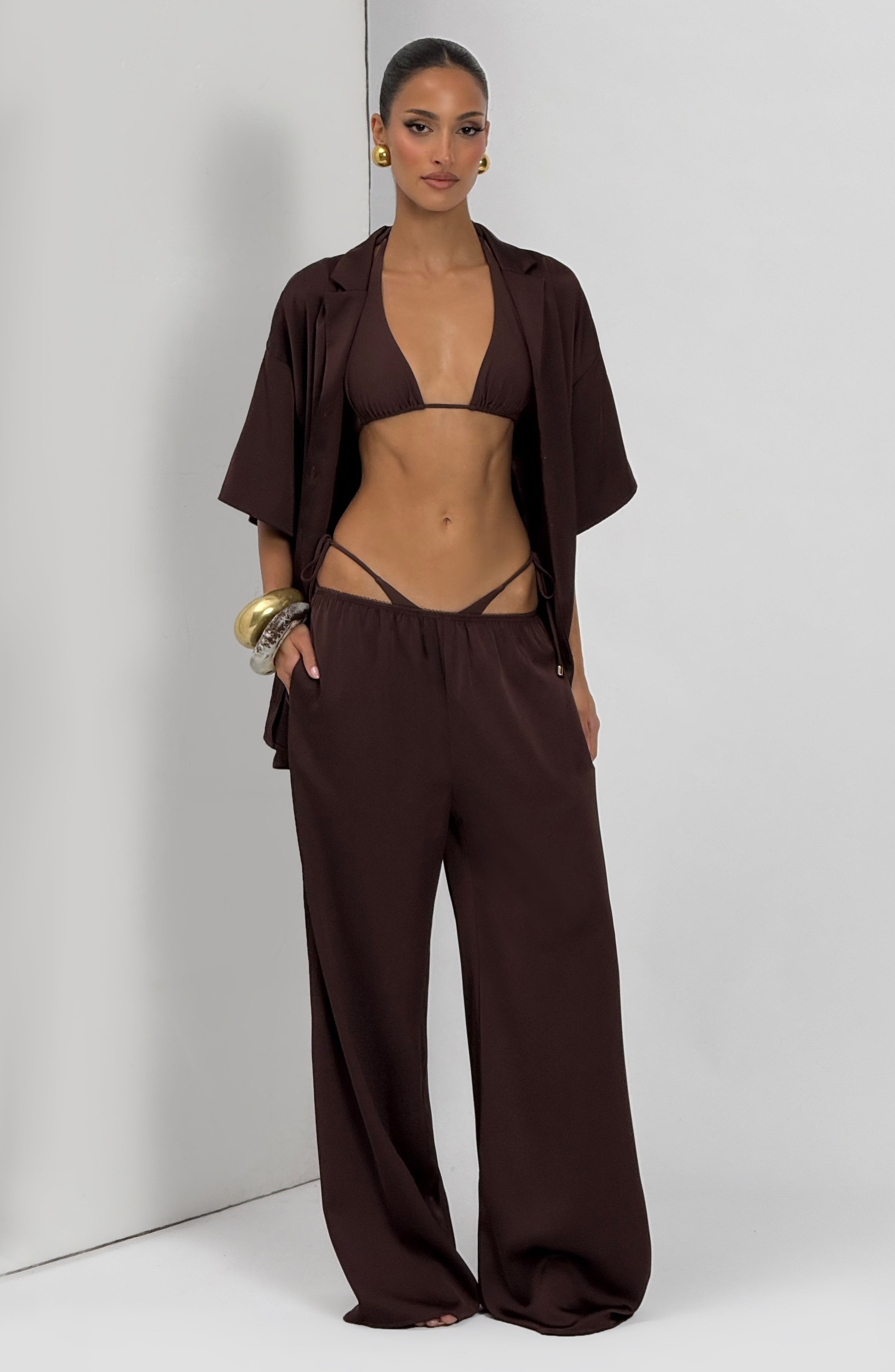 Soleil Shirt - Plum Brown