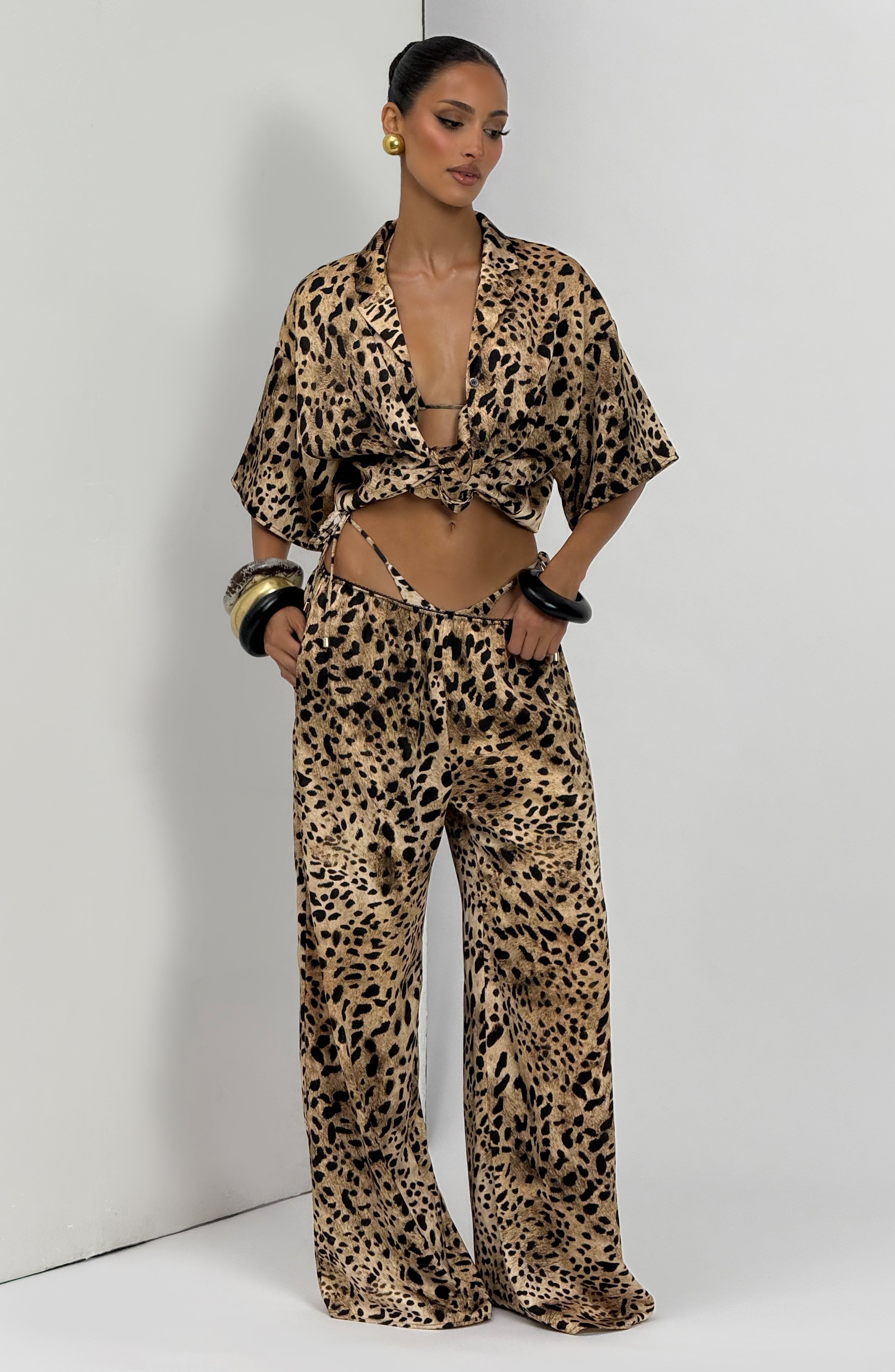 Soleil Shirt - Leopard Print
