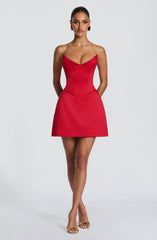 Torin Mini Dress - Red