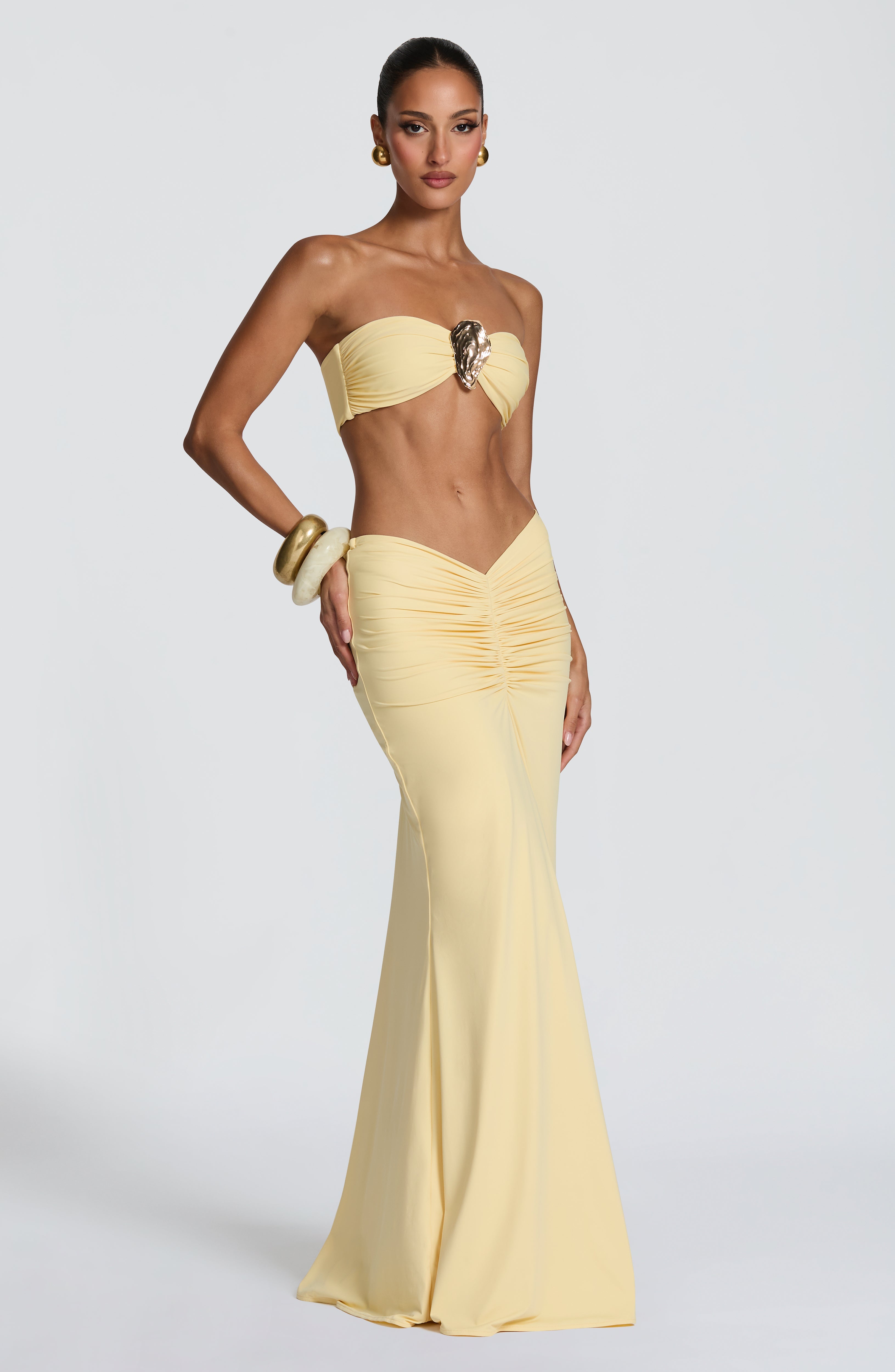 Sonny Maxi Skirt - Lemon
