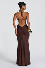Sonny Maxi Skirt - Plum Brown