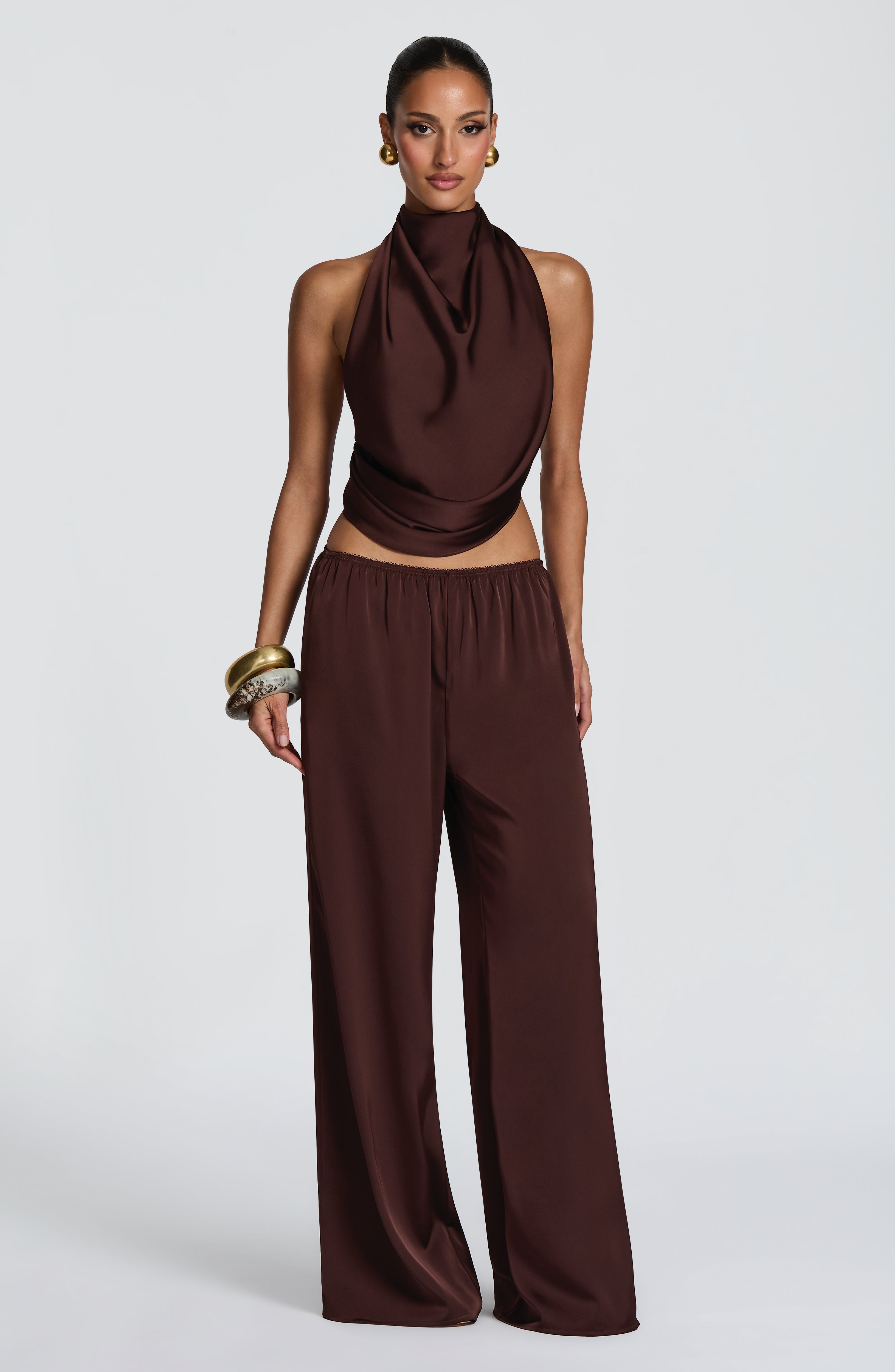 Soleil Pants - Plum Brown