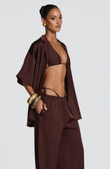 Soleil Shirt - Plum Brown