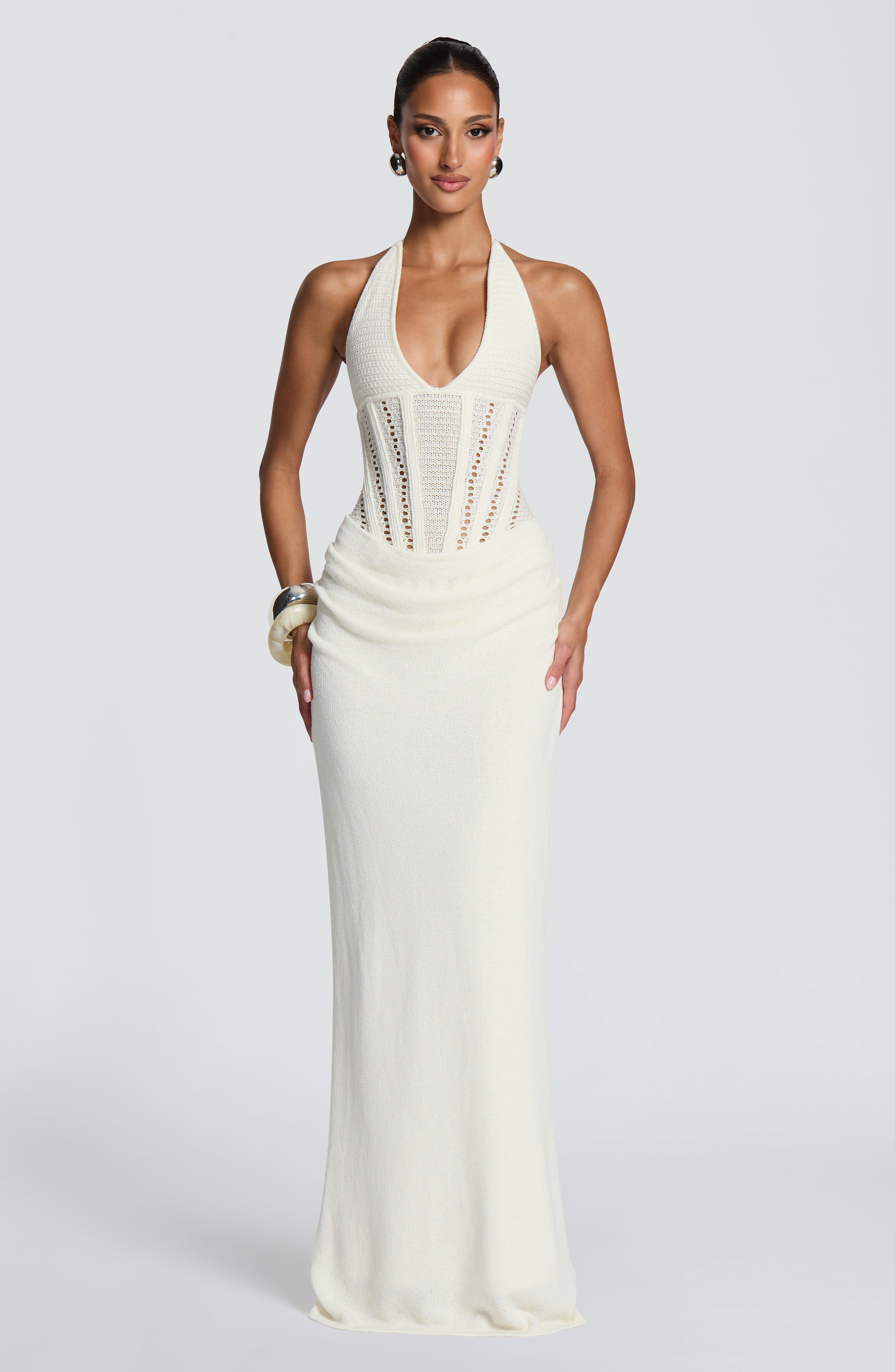 Neeka Maxi Dress - Ivory