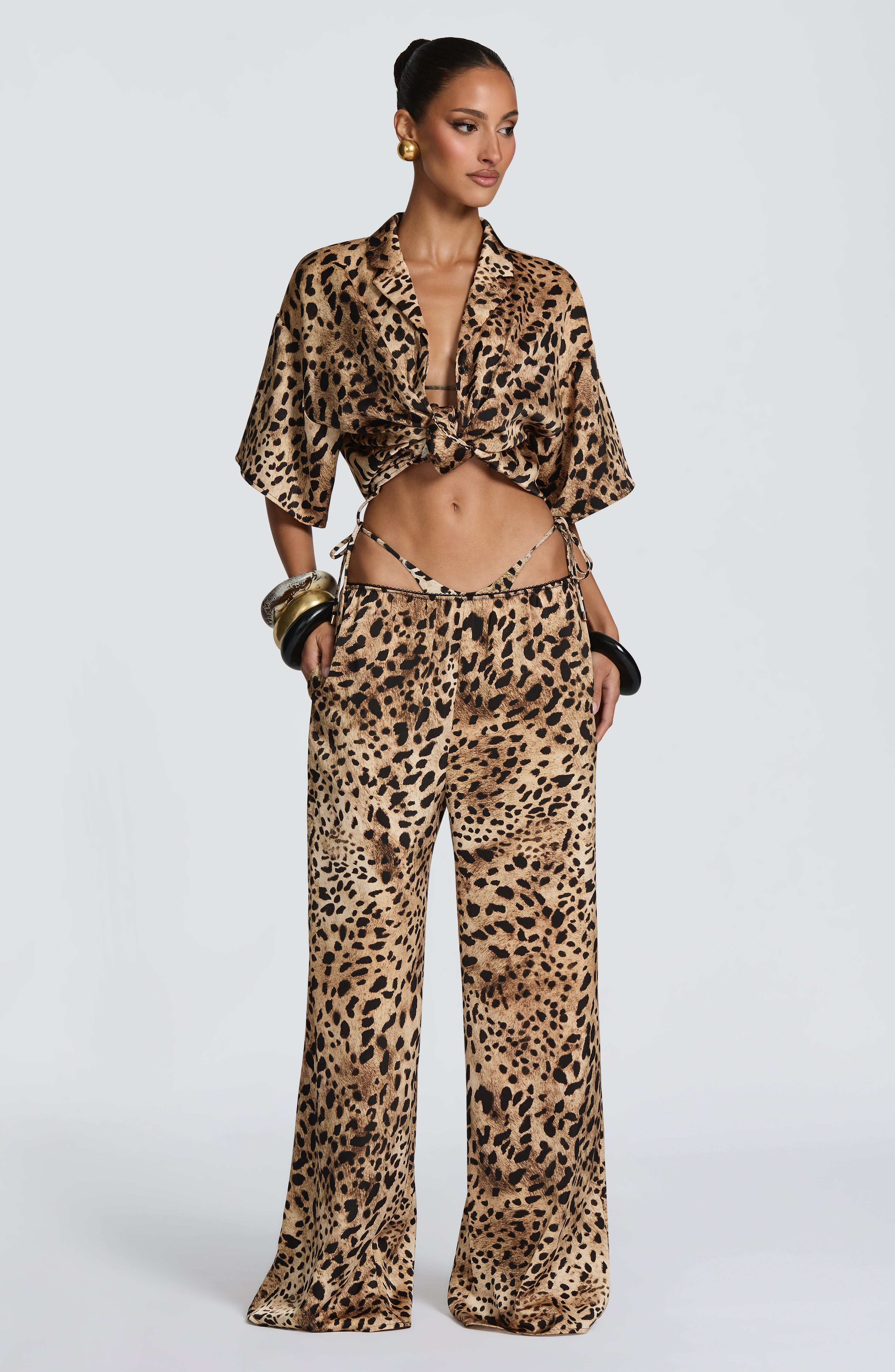 Soleil Shirt - Leopard Print